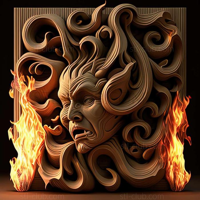 3D model flaming (STL)